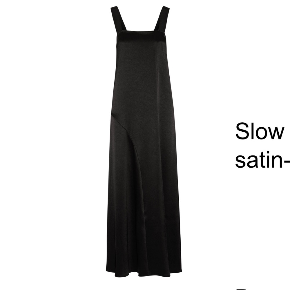 Georgia Alice Satin-Crepe Maxi Dress NEW